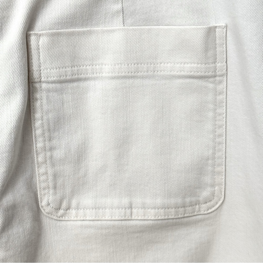 Madewell High Slit Denim Midi Skirt White Button Front Size 31 Style H8851 - Picture 11 of 16